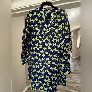 Gap Butterfly Shirt Dress Mini Dress S